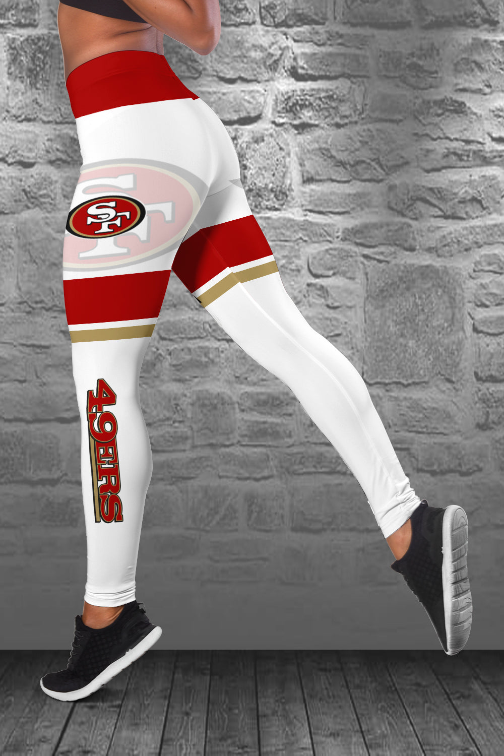 San Francisco 49ers Personalized Combo Croptop Hoodie And Leggings BGLG379+BG2CHD379