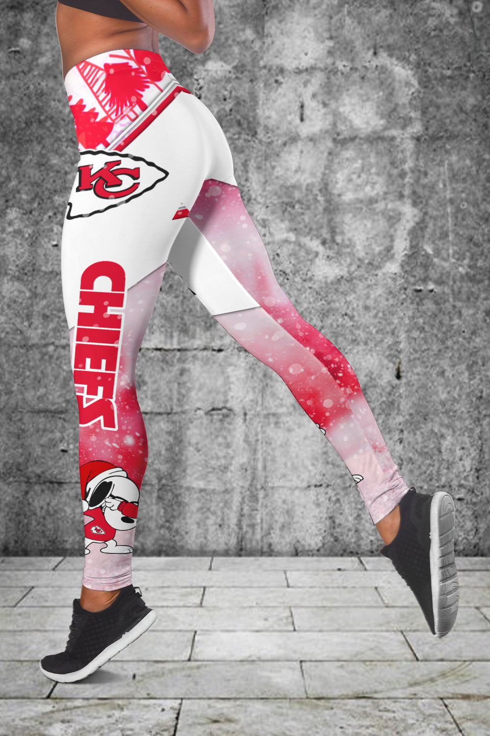 Kansas City Chiefs Personalized Christmas Combo Tank Top And Leggings BGLG392+BGTT392