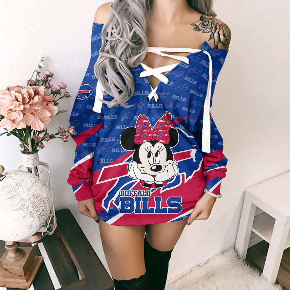 Buffalo Bills Lace-Up Sweatshirt BGLU032