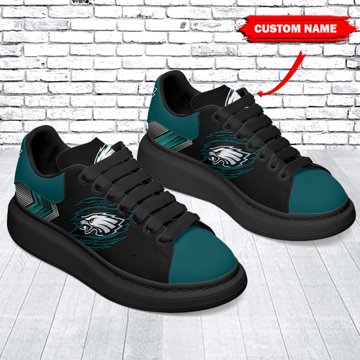Philadelphia Eagles Personalized MQ Sneakers BG89