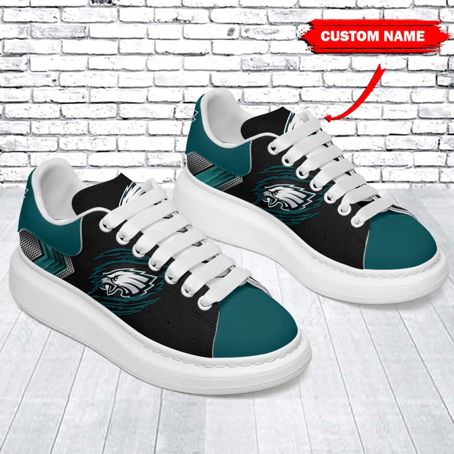 Philadelphia Eagles Personalized MQ Sneakers BG89
