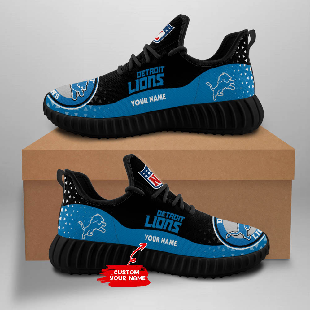 Detroit Lions Personalized New Sneakers BG05