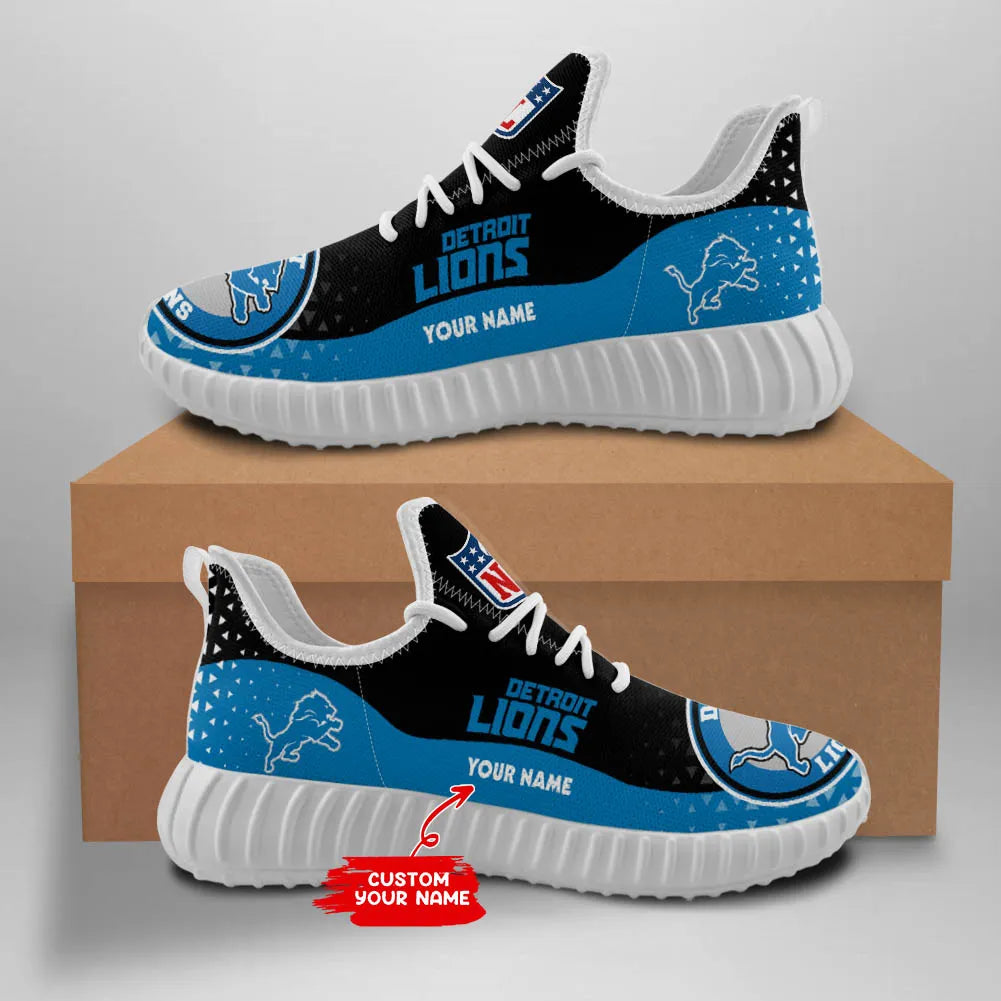 Detroit Lions Personalized New Sneakers BG05