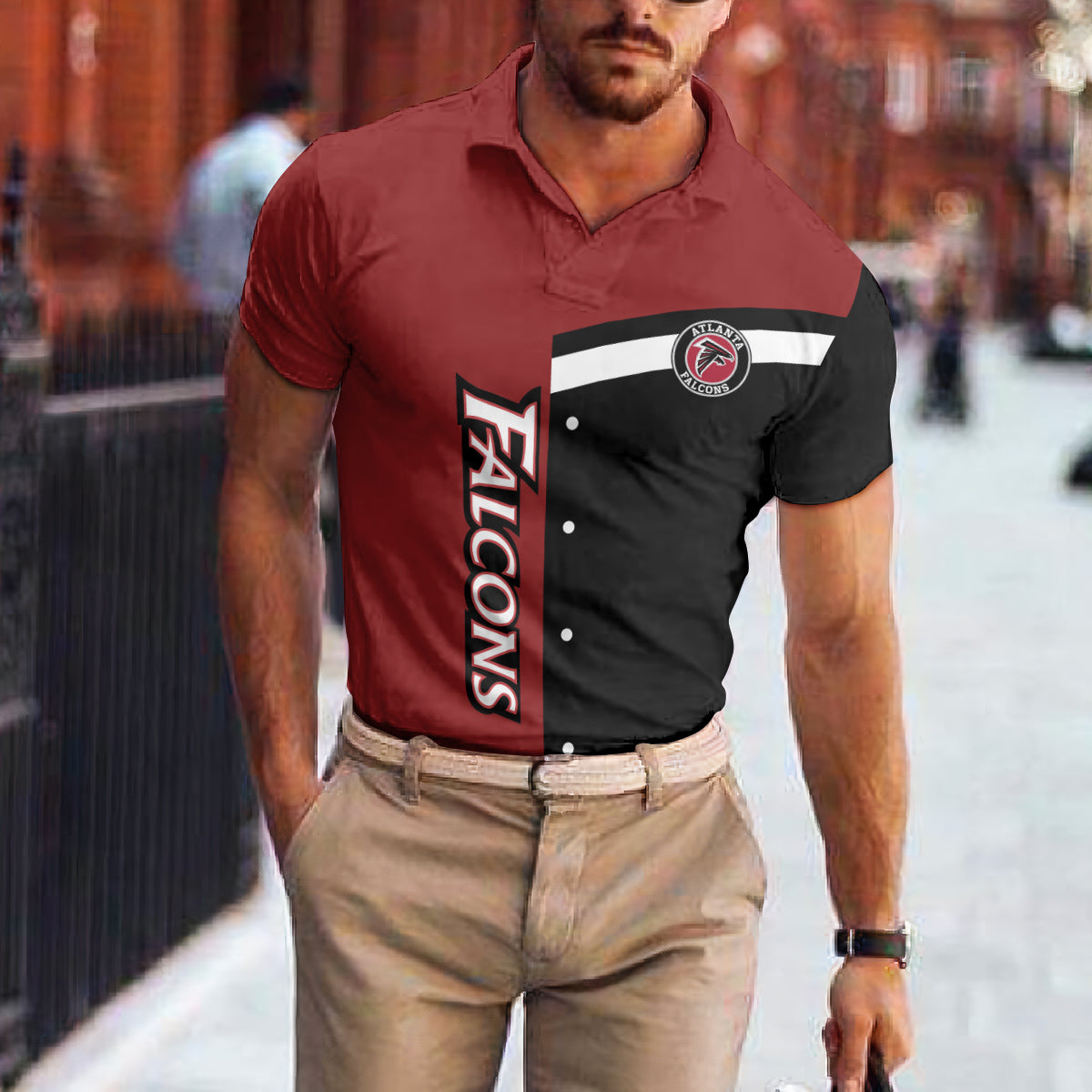 Atlanta Falcons Polo T-shirt BGPLS103