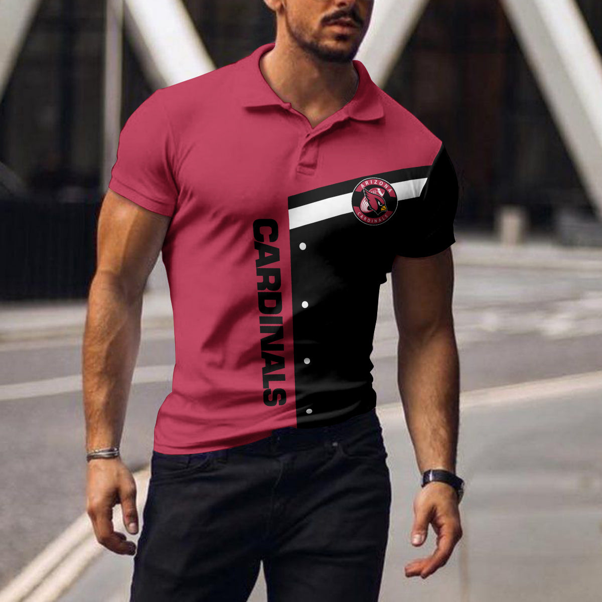 Arizona Cardinals Polo T-shirt BGPLS104
