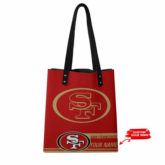 San Francisco 49ers Personalized PU Shopping Fashion Tote Bag BG01