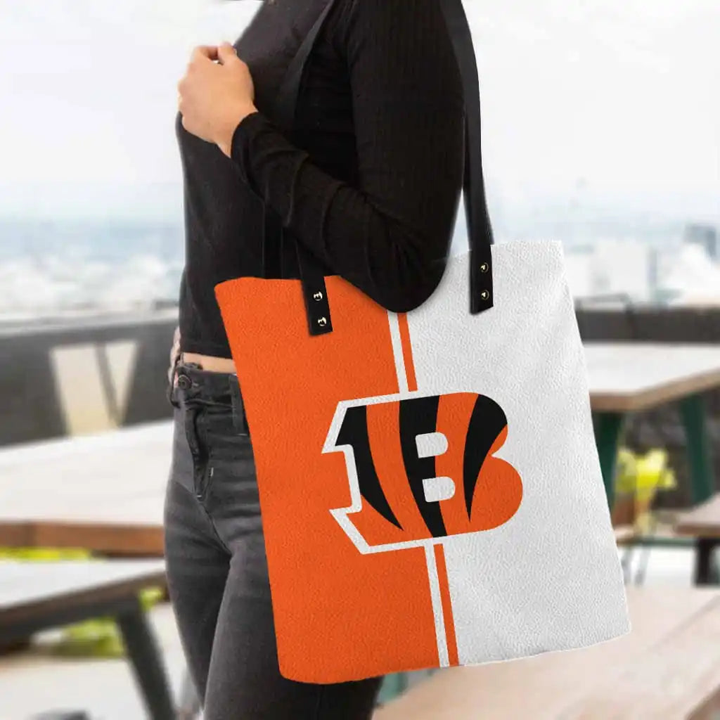 Cincinnati Bengals PU Shopping Fashion Tote Bag BG03