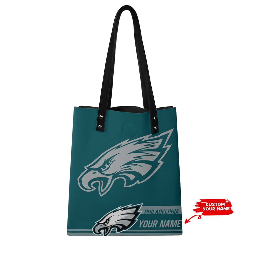 Philadelphia Eagles Personalized PU Shopping Fashion Tote Bag BG06
