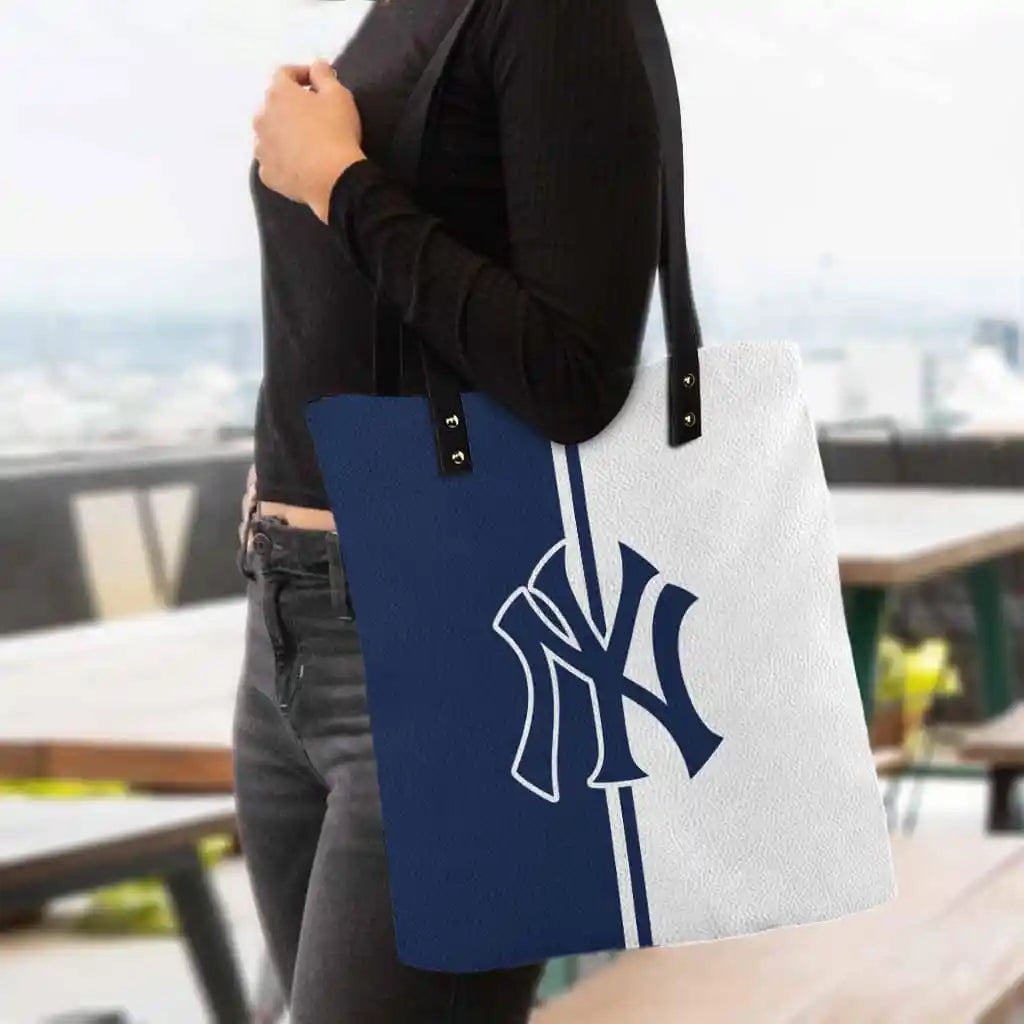 New York Yankees PU Shopping Fashion Tote Bag BG08