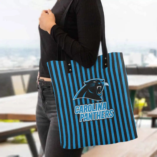 Carolina Panthers PU Shopping Fashion Tote Bag BG15