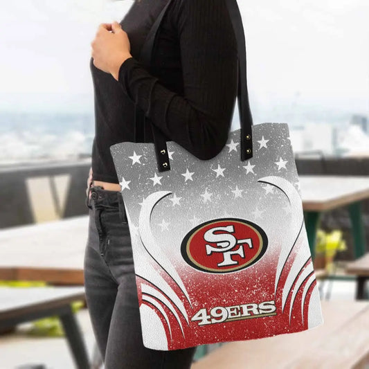 San Francisco 49ers PU Shopping Fashion Tote Bag BG17