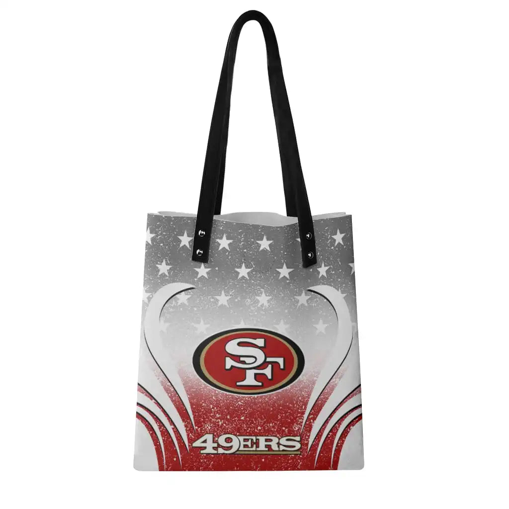 San Francisco 49ers PU Shopping Fashion Tote Bag BG17
