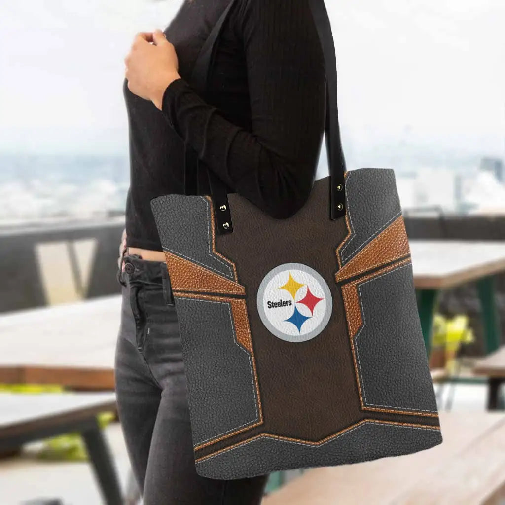 Pittsburgh Steelers PU Shopping Fashion Tote Bag BG21