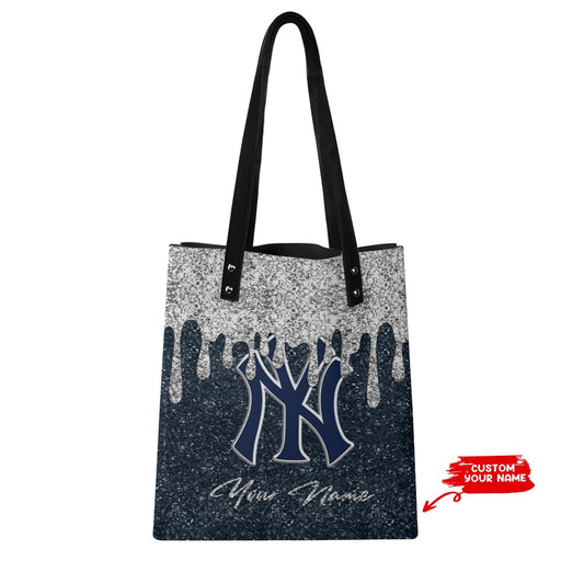 New York Yankees Personalized PU Shopping Fashion Tote Bag BG22