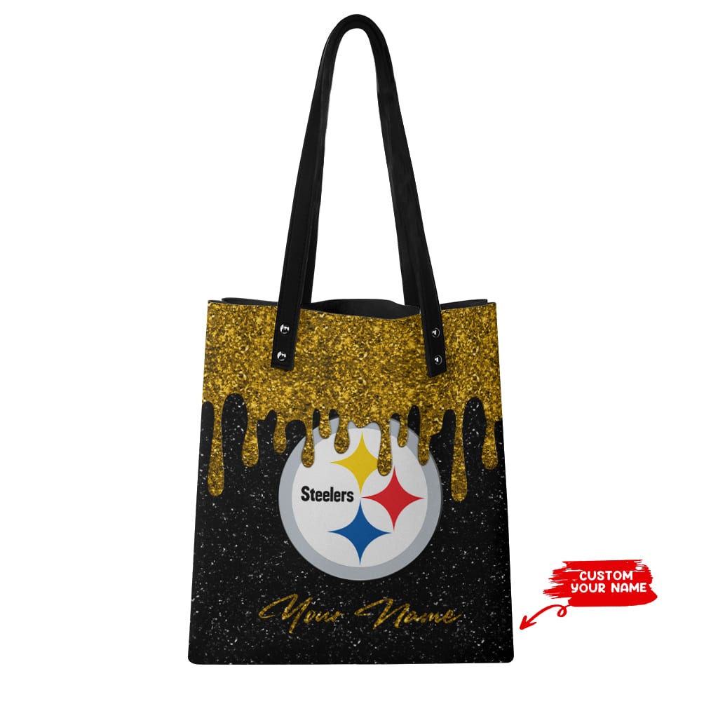 Pittsburgh Steelers Personalized PU Shopping Fashion Tote Bag BG25