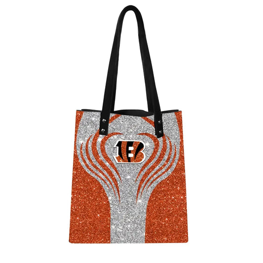 Cincinnati Bengals PU Shopping Fashion Tote Bag BG26