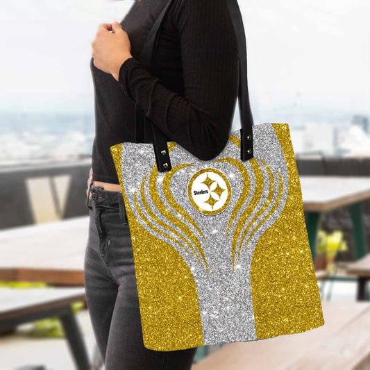 Pittsburgh Steelers PU Shopping Fashion Tote Bag BG27