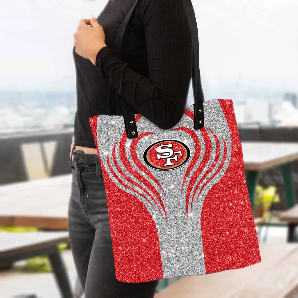 San Francisco 49ers PU Shopping Fashion Tote Bag BG28
