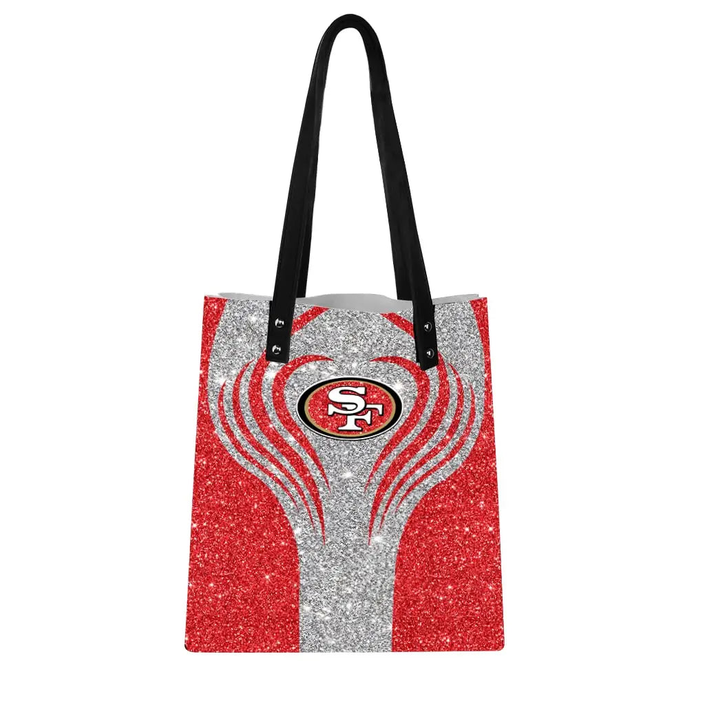San Francisco 49ers PU Shopping Fashion Tote Bag BG28