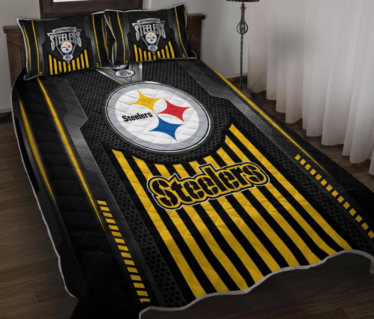 Pittsburgh Steelers Quilt Set BG152