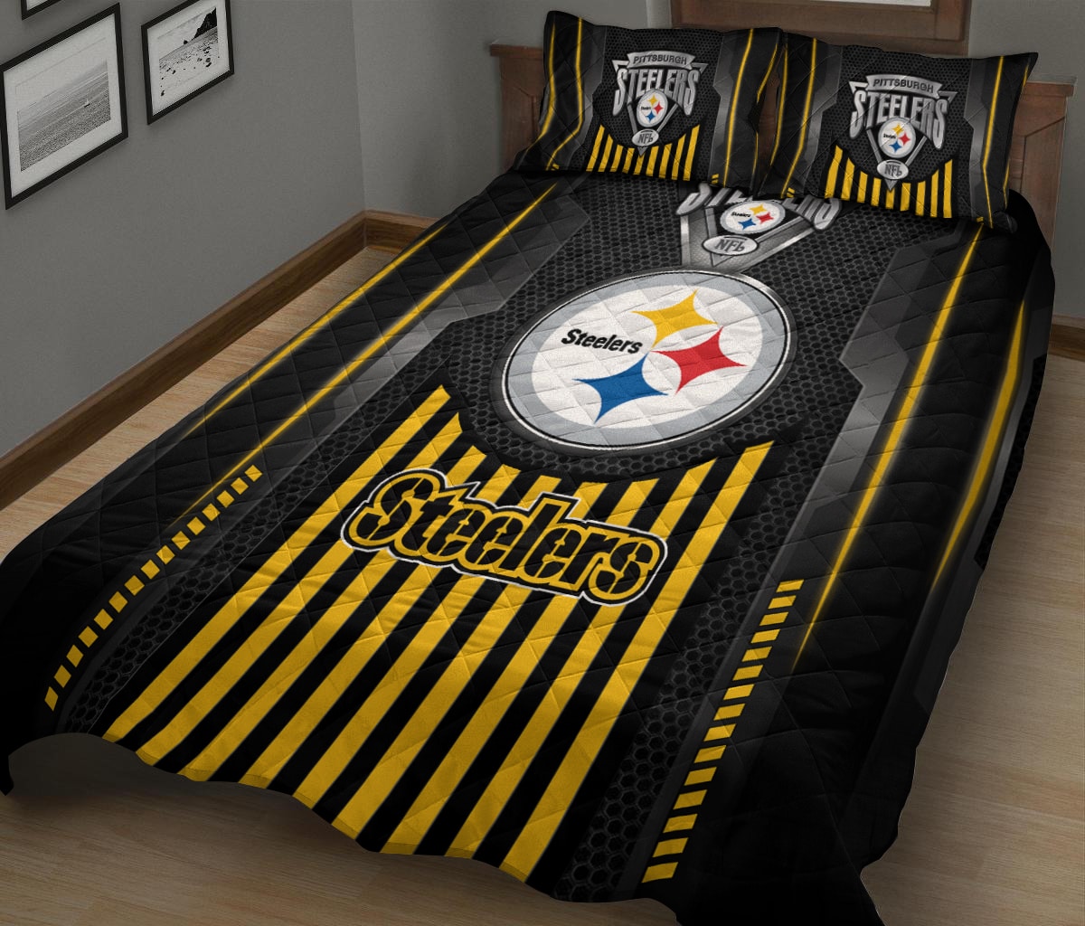 Pittsburgh Steelers Quilt Set BG152
