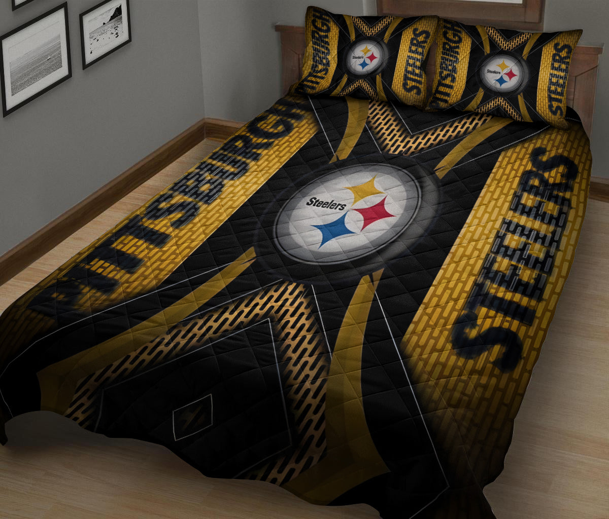 Pittsburgh Steelers Quilt Set BGQS158
