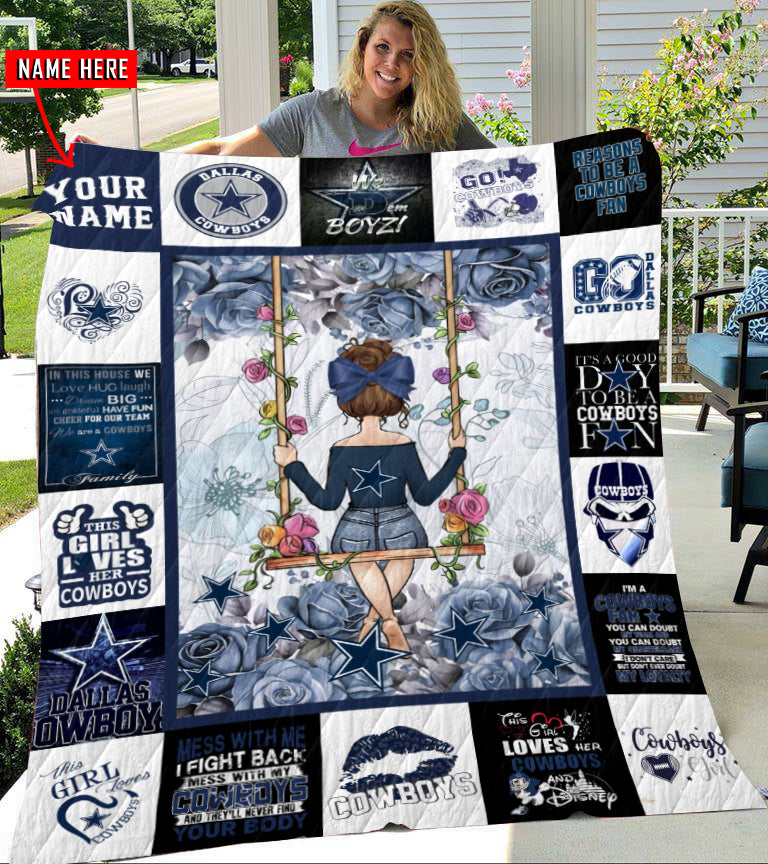 Dallas Cowboys Personalized Premium Quilt BGQUILT127