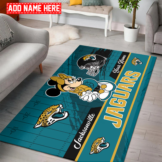 Jacksonville Jaguars Personalized Rectangle Rug BGRERUG104