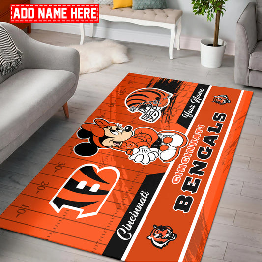 Cincinnati Bengals Rectangle Rug BGRERUG108