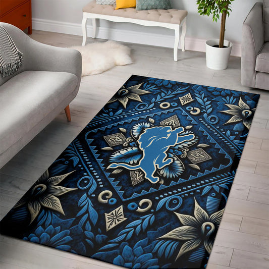 Detroit Lions Rectangle Rug BGRERUG158