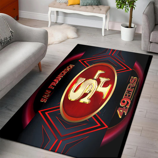 San Francisco 49ers Rectangle Rug BGRERUG159