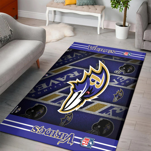 Baltimore Ravens Rectangle Rug BGRERUG166