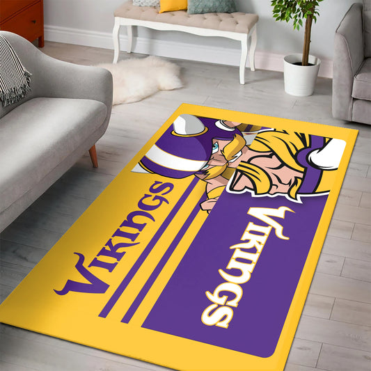 Minnesota Vikings Rectangle Rug BGRERUG169