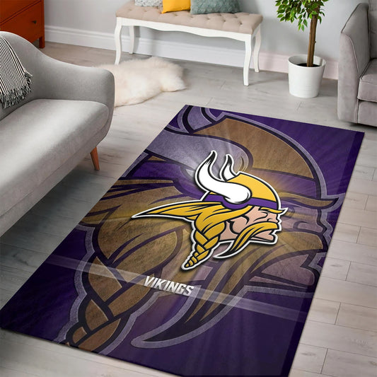 Minnesota Vikings Rectangle Rug BGRERUG175