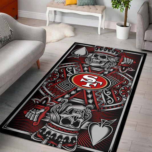 San Francisco 49ers Rectangle Rug BGRERUG180