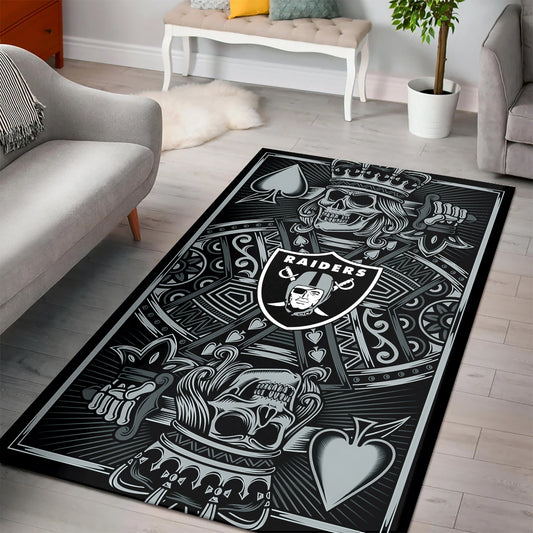 Las Vegas Raiders Rectangle Rug BGRERUG184