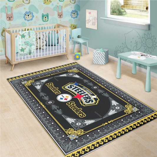 Pittsburgh Steelers Rectangle Rug BGRERUG186