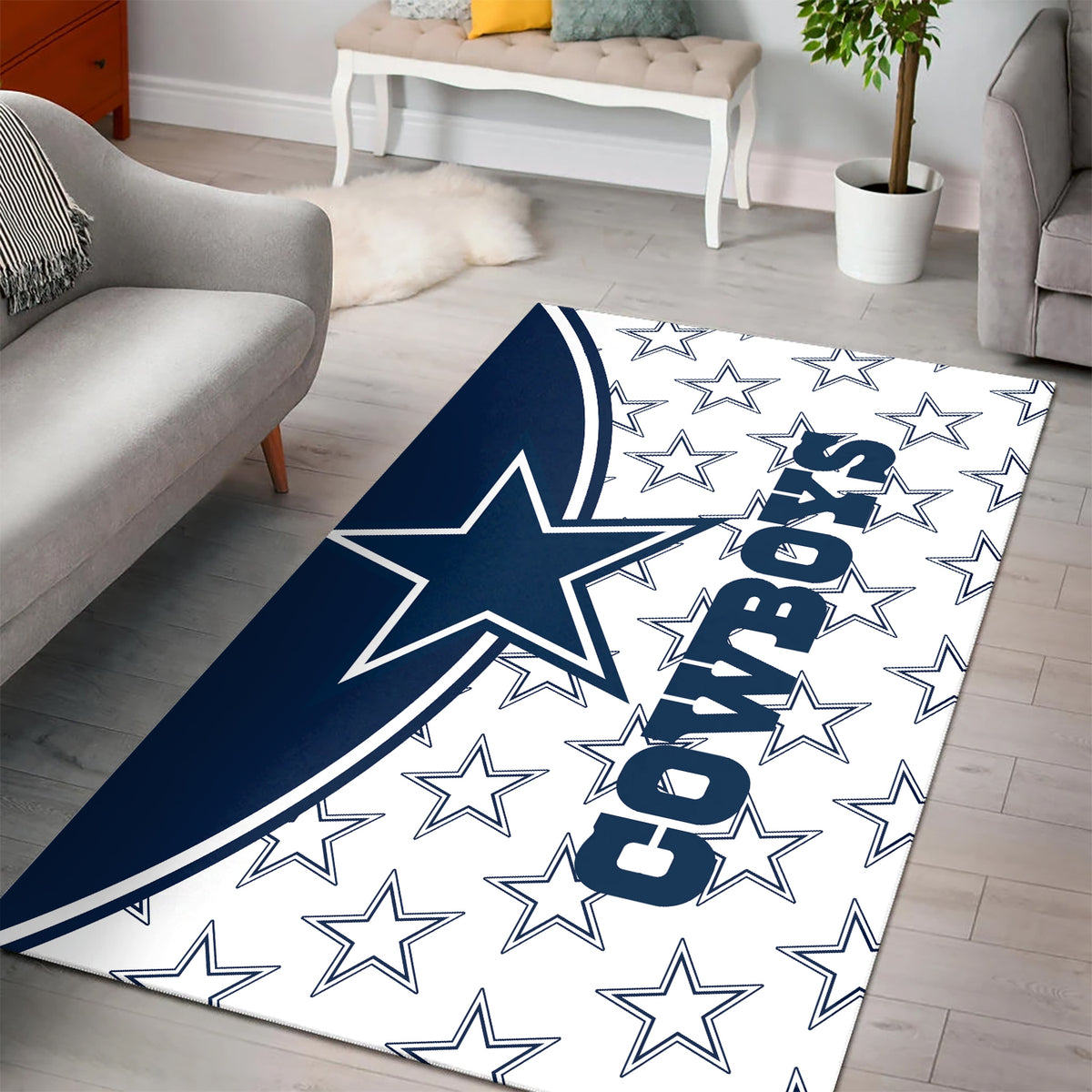 Dallas Cowboys Rectangle Rug BGRERUG194