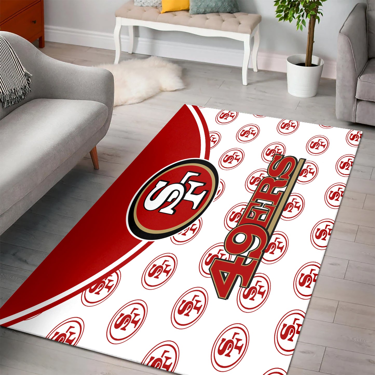 San Francisco 49ers Rectangle Rug BGRERUG196