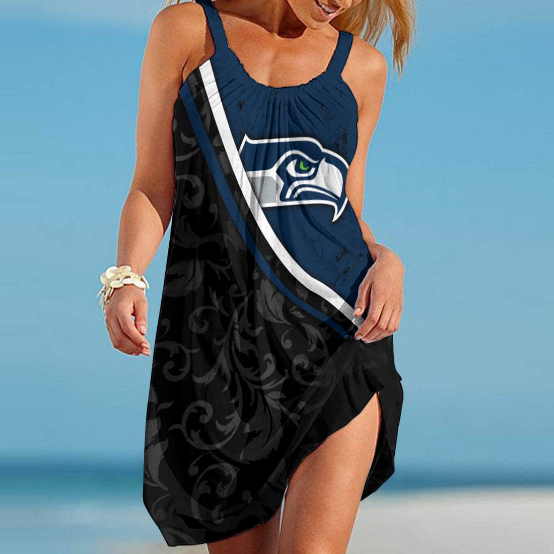 Seattle Seahawks Beach Dress BG224