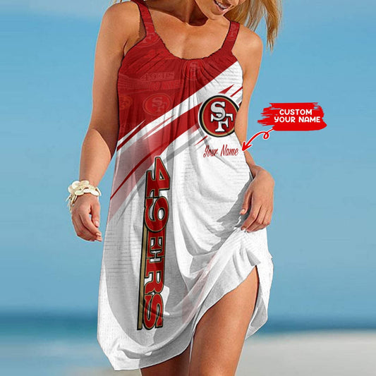 San Francisco 49ers Personalized Beach Dress BG229