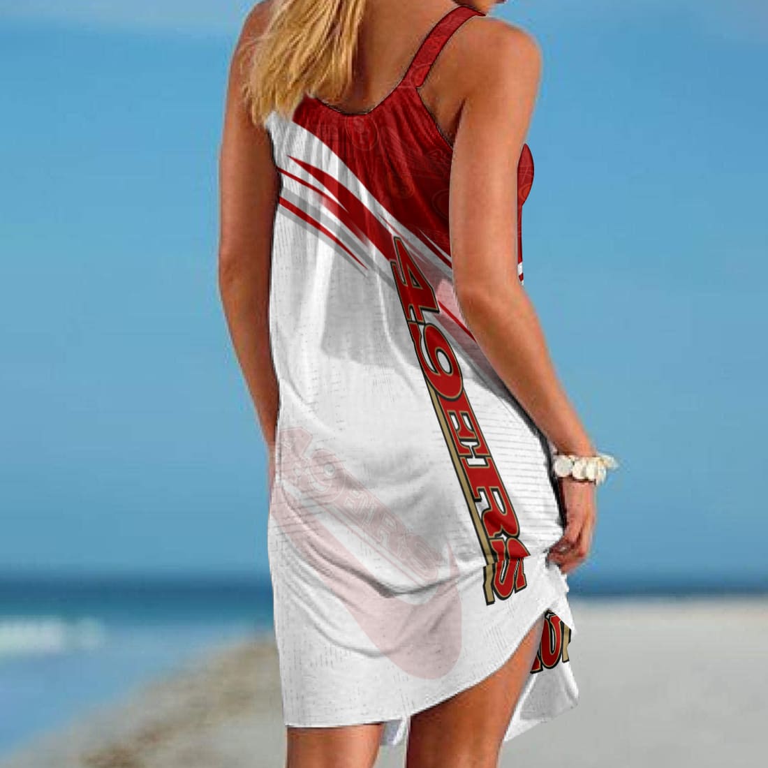 San Francisco 49ers Personalized Beach Dress BG229
