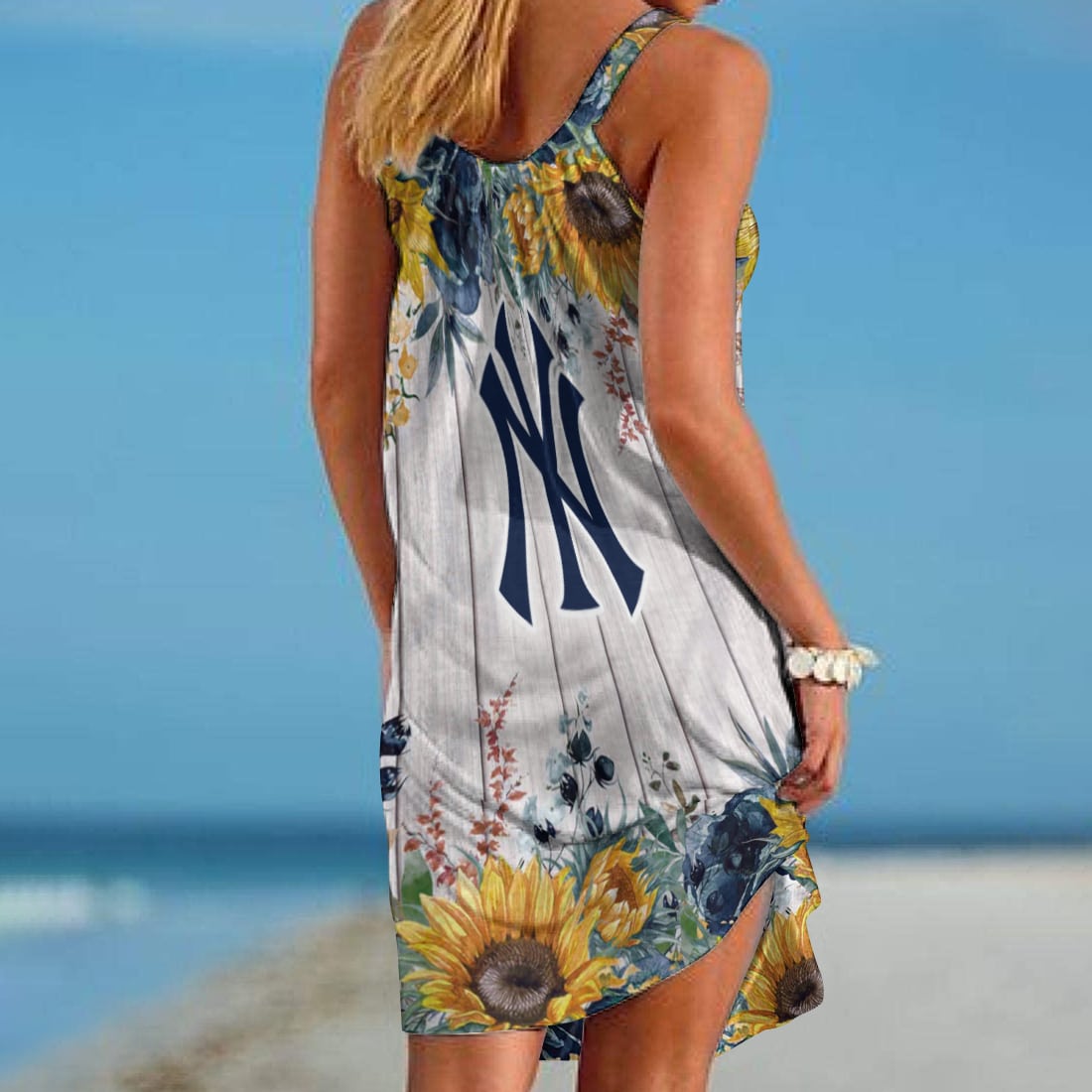 New York Yankees Personalized Beach Dress BG233