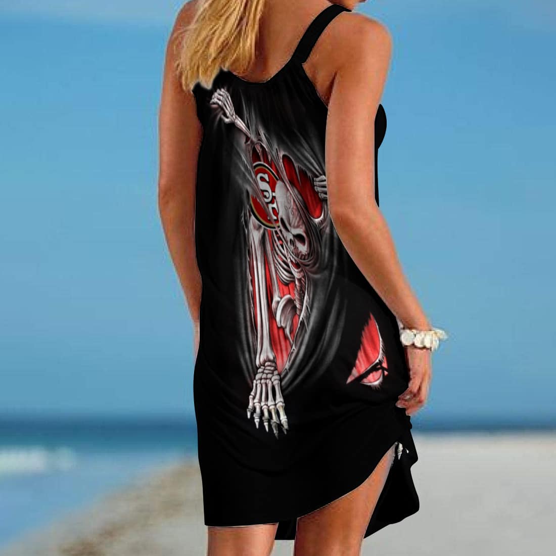 San Francisco 49ers Personalized Beach Dress BG391