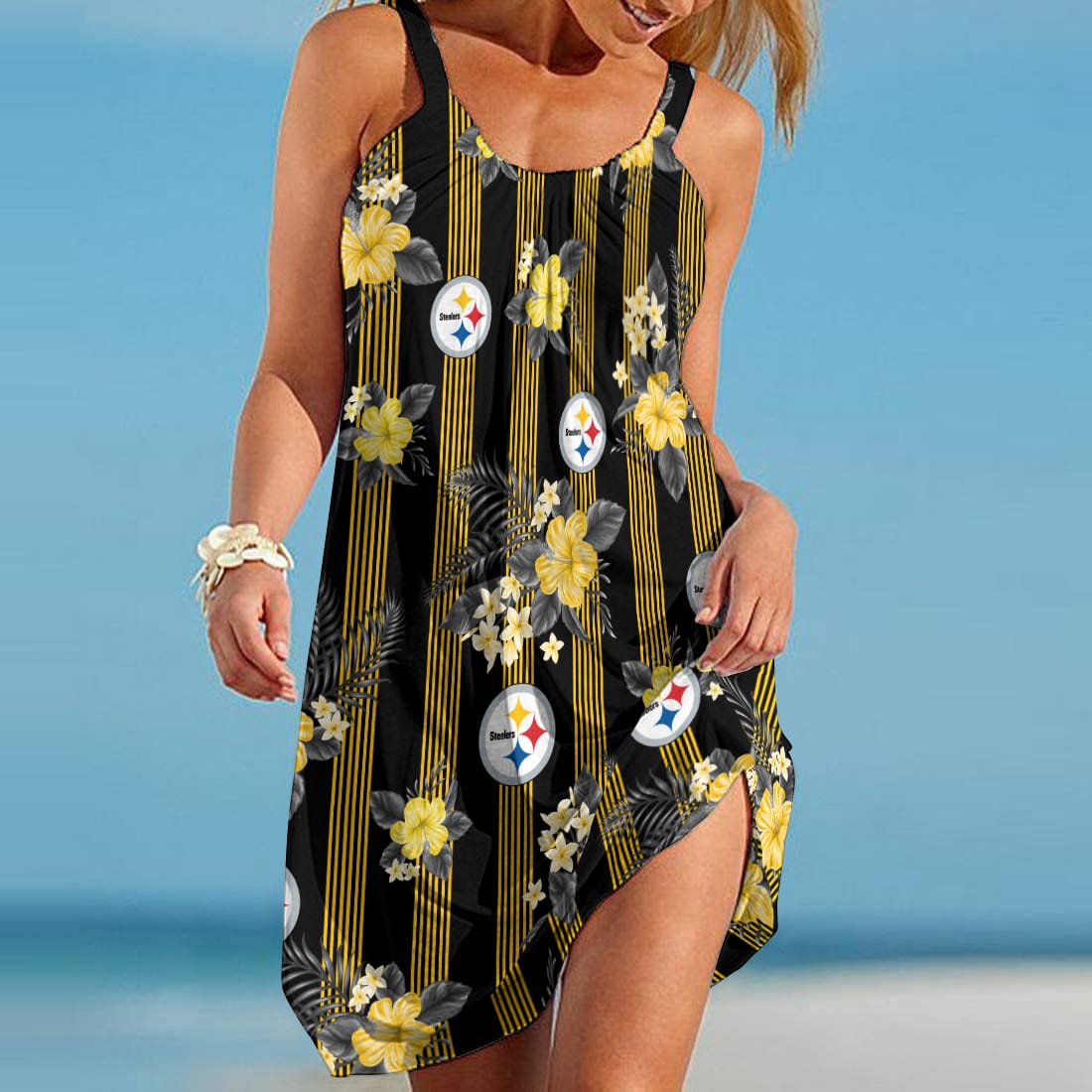 Pittsburgh Steelers Beach Dress BG406