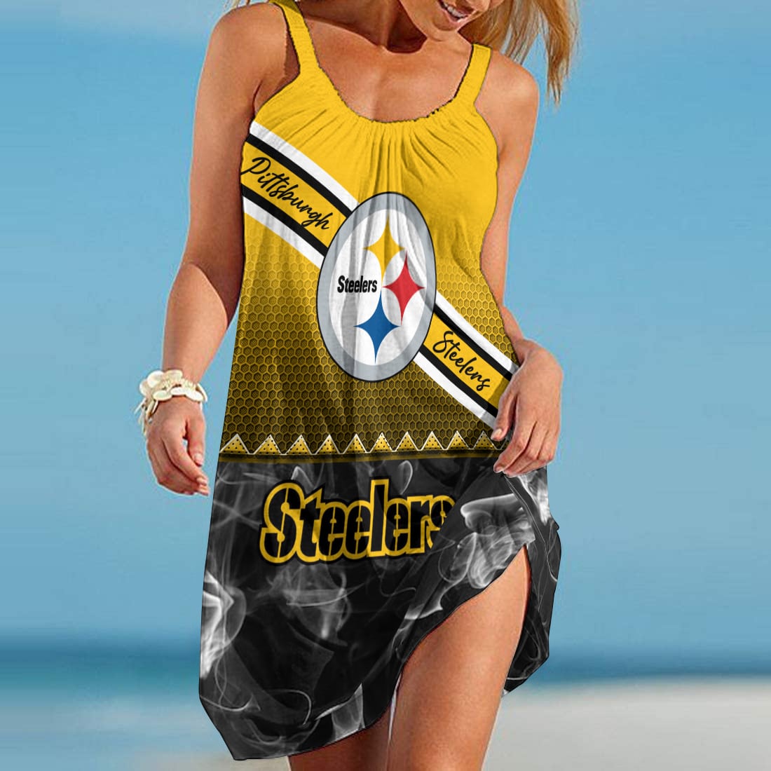 Pittsburgh Steelers Beach Dress BG410