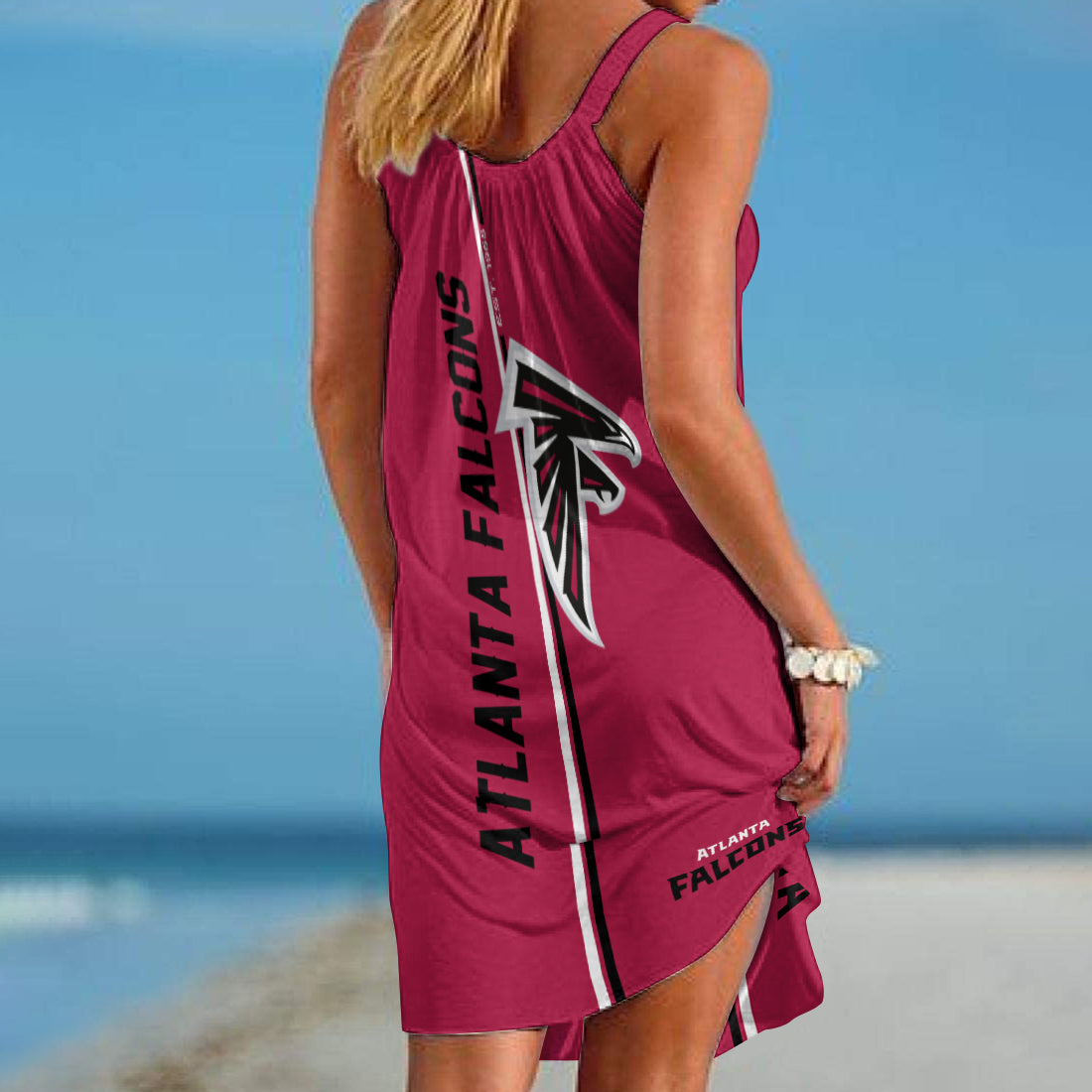 Atlanta Falcons Personalized Beach Dress BG438
