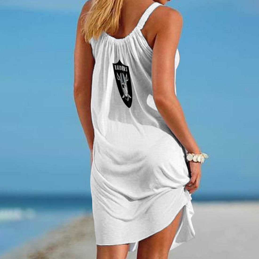 Las Vegas Raiders Beach Dress BGSLLBD457