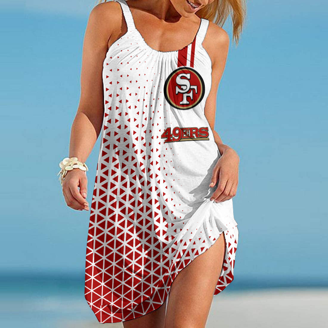 San Francisco 49ers Beach Dress BGSLLBD465