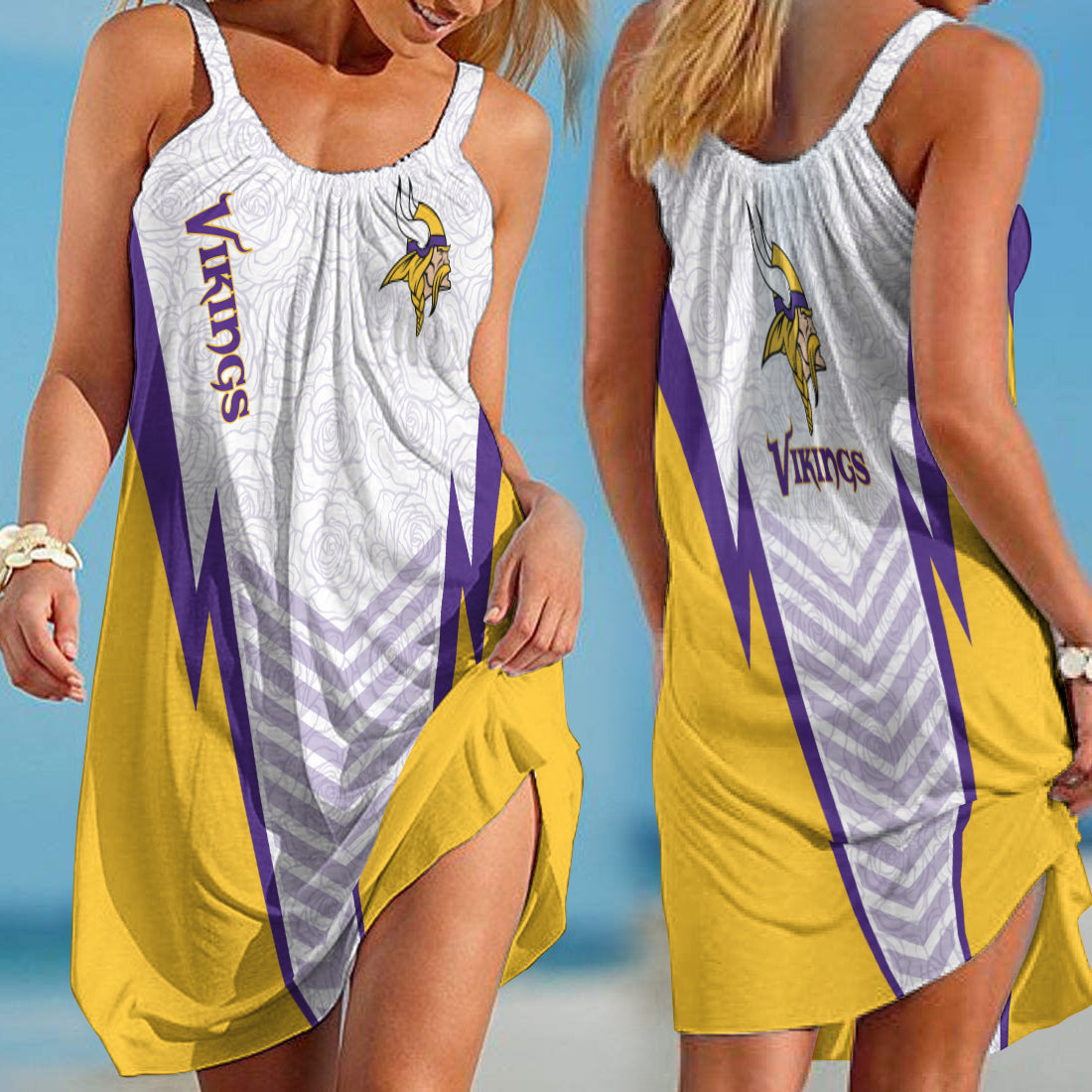 Minnesota Vikings Beach Dress BGSLLBD646